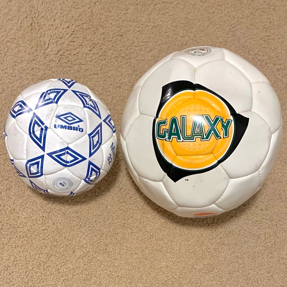 Los Angeles Galaxy and Umbro Mini Soccer Balls